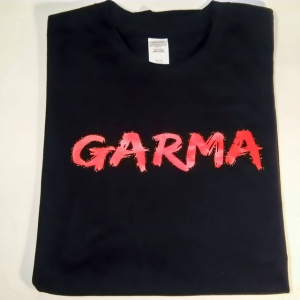 T-shirt noir imprimé pour Garma